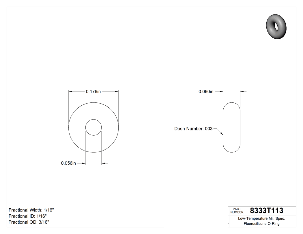 Technical drawing - 8333T113